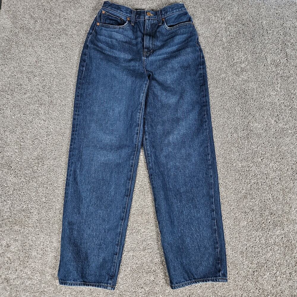 Madewell Jeans Womens 27 Blue Baggy Straight Hemp Blend Skater Grunge Hip Hop
